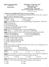 Ki thi hoc sinh gioi lơp 9 năm hoc 2015  2016 môn Hóa học